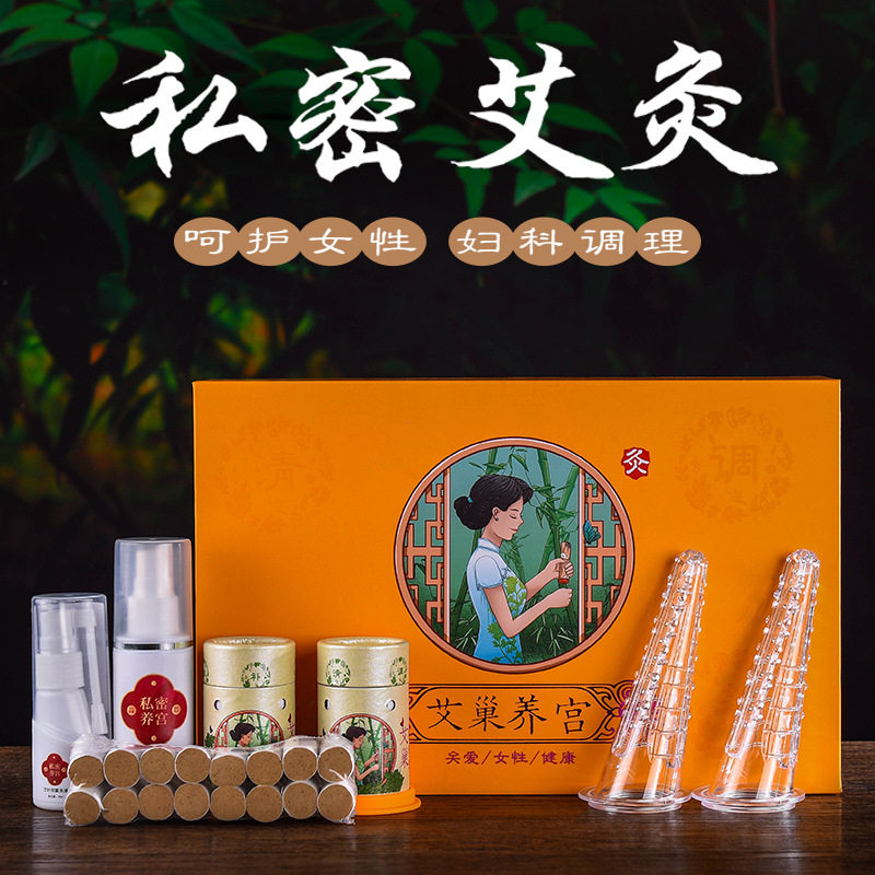 私密艾灸套盒美容院专用女性私处会阴艾灸器具阴道熏蒸仪家用凤灸