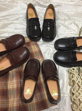【川川崎】原创校供鞋jk鞋子低中跟学院风日系方头制服鞋乐福鞋女