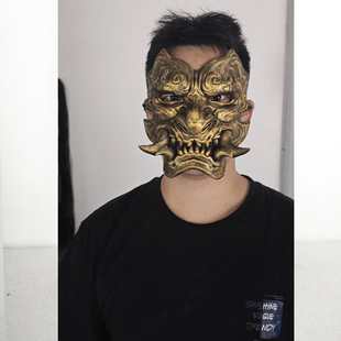 黑神话妖魔恐怖甲胄罗汉狼人狼头全脸真人面具