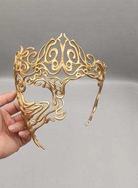 古风镂空半脸面具树脂材质