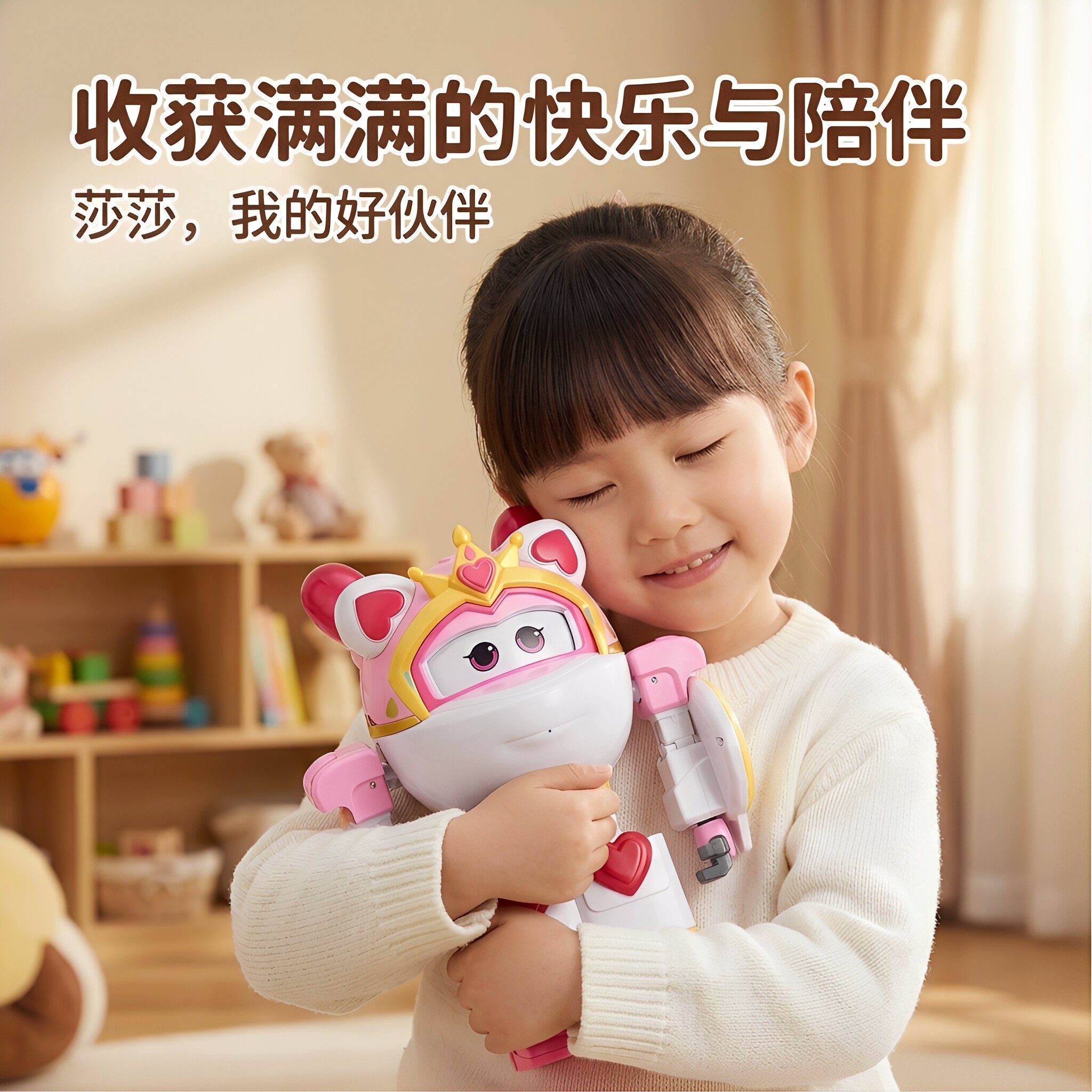 超级飞侠玩具金小子莎莎故事变形机器人智能故事机女男孩玩具礼物