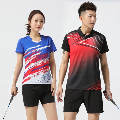 Форма для бадминтона, комплект подходит для мужчин и женщин для влюбленных, волейбольный детский дышащий теннисный спортивный костюм, короткий рукав