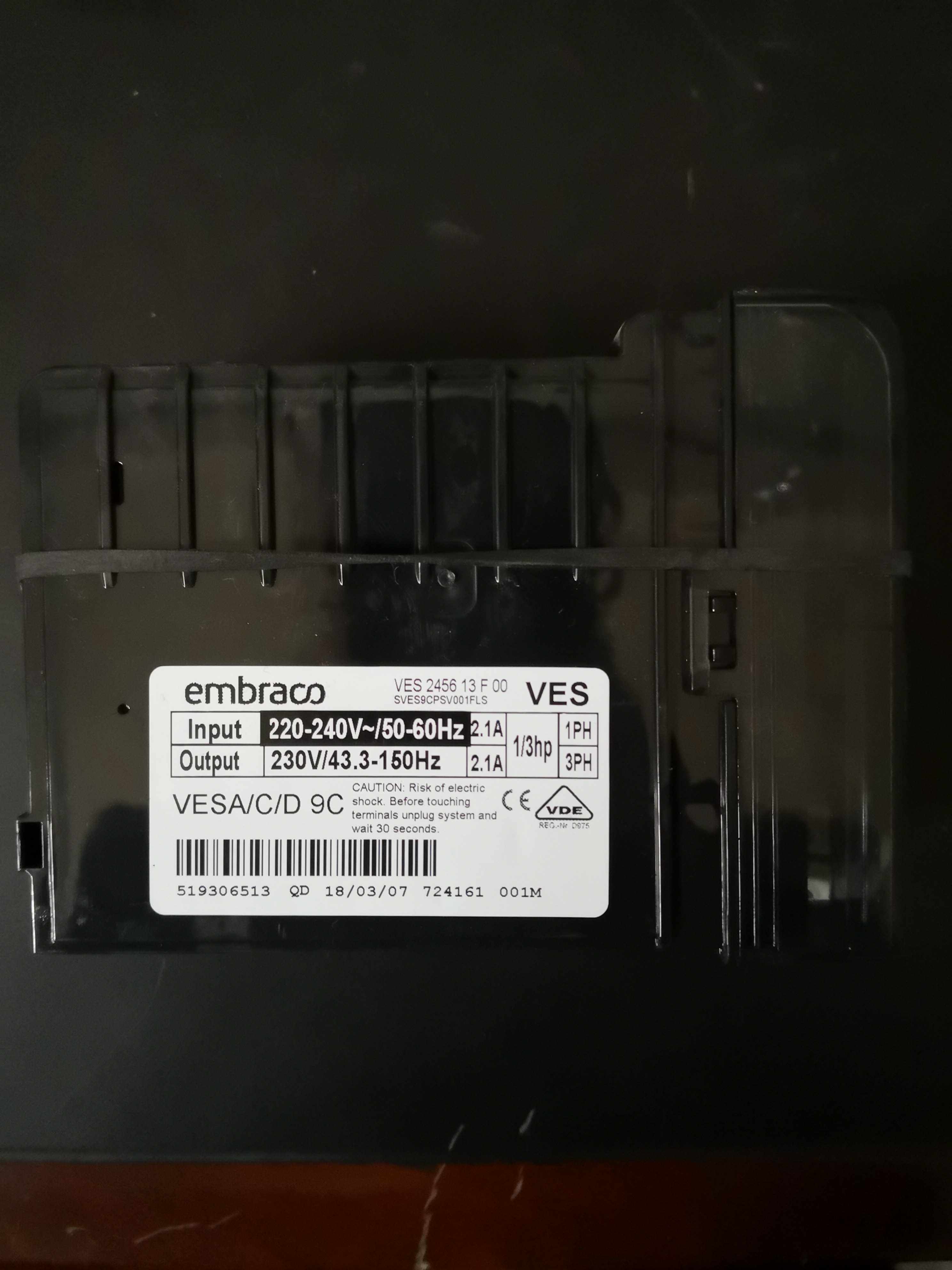 恩布拉科变频冰箱压缩机变频器ves245613f00 适用于vesa/c/d9c