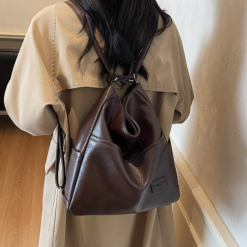 高级感复古托特包通勤单肩斜挎包