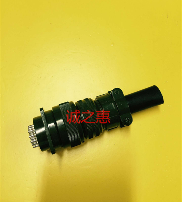 正品航空插头插座 PB32-19芯螺纹式工业连接器接插件军绿色