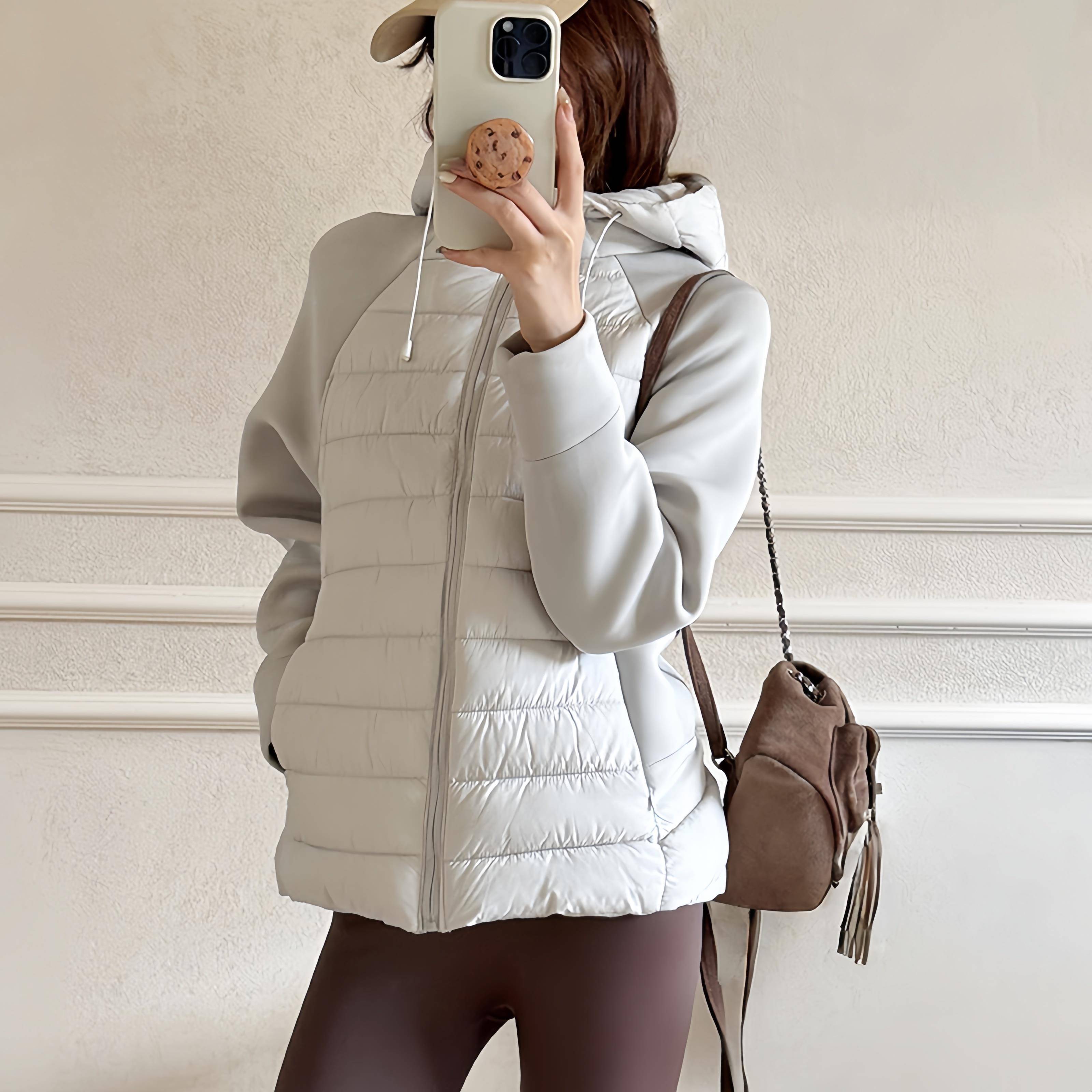 排骨羽绒棉服女2025新款薄款冬季新款连帽棉袄小个子棉衣轻薄外套