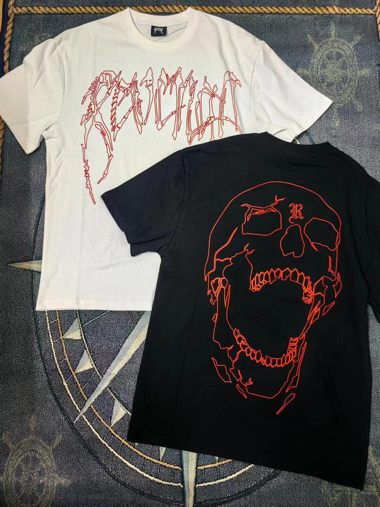 revenge 23ss 新款龙骨短袖美式宽松t恤