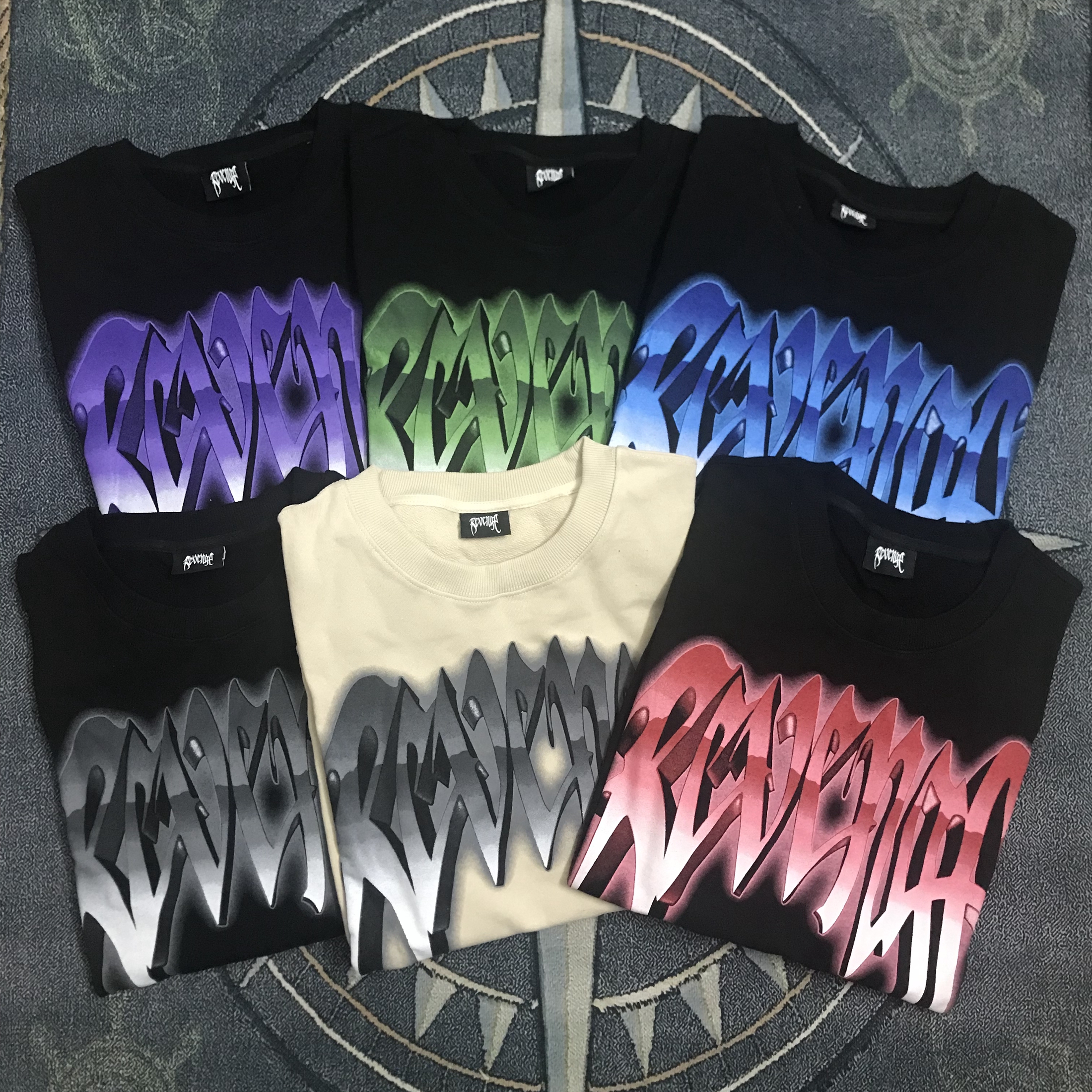 秋冬美式风格宽松款式嘻哈风格印花