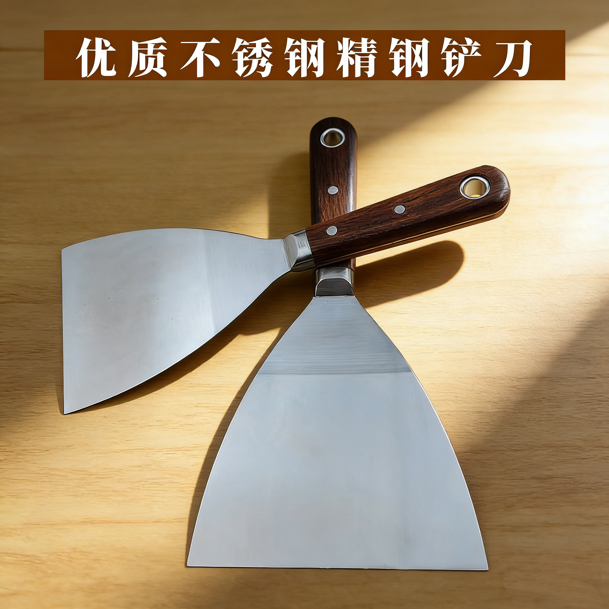 4寸5寸精钢铲刀煎饼手抓饼工具煎牛排专用铲汉堡蛋包里脊烙饼铲刀
