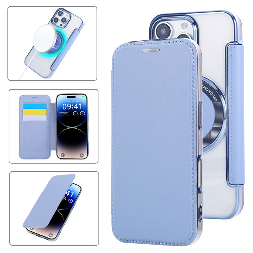 超薄电镀无线充适用iPhone18pro/17air/16e/15/14plus苹果13/12promax翻盖手机壳皮套男女