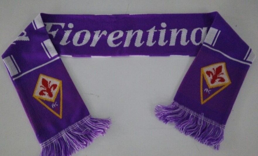 【现货】 紫百合佛罗伦萨队球迷围巾 欧版纪念围巾 两件可包邮