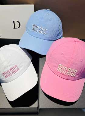 2024速干棒球帽子女春夏季美式百搭显脸小鸭舌帽男街头时尚