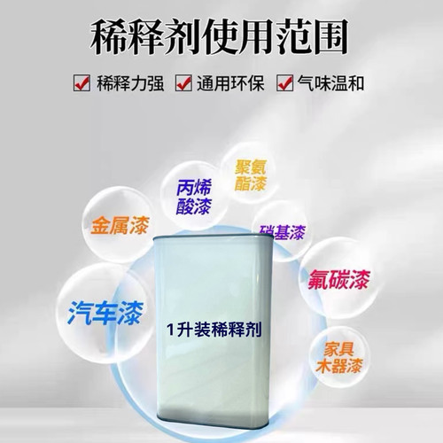 车用油漆通用快干净味稀释剂