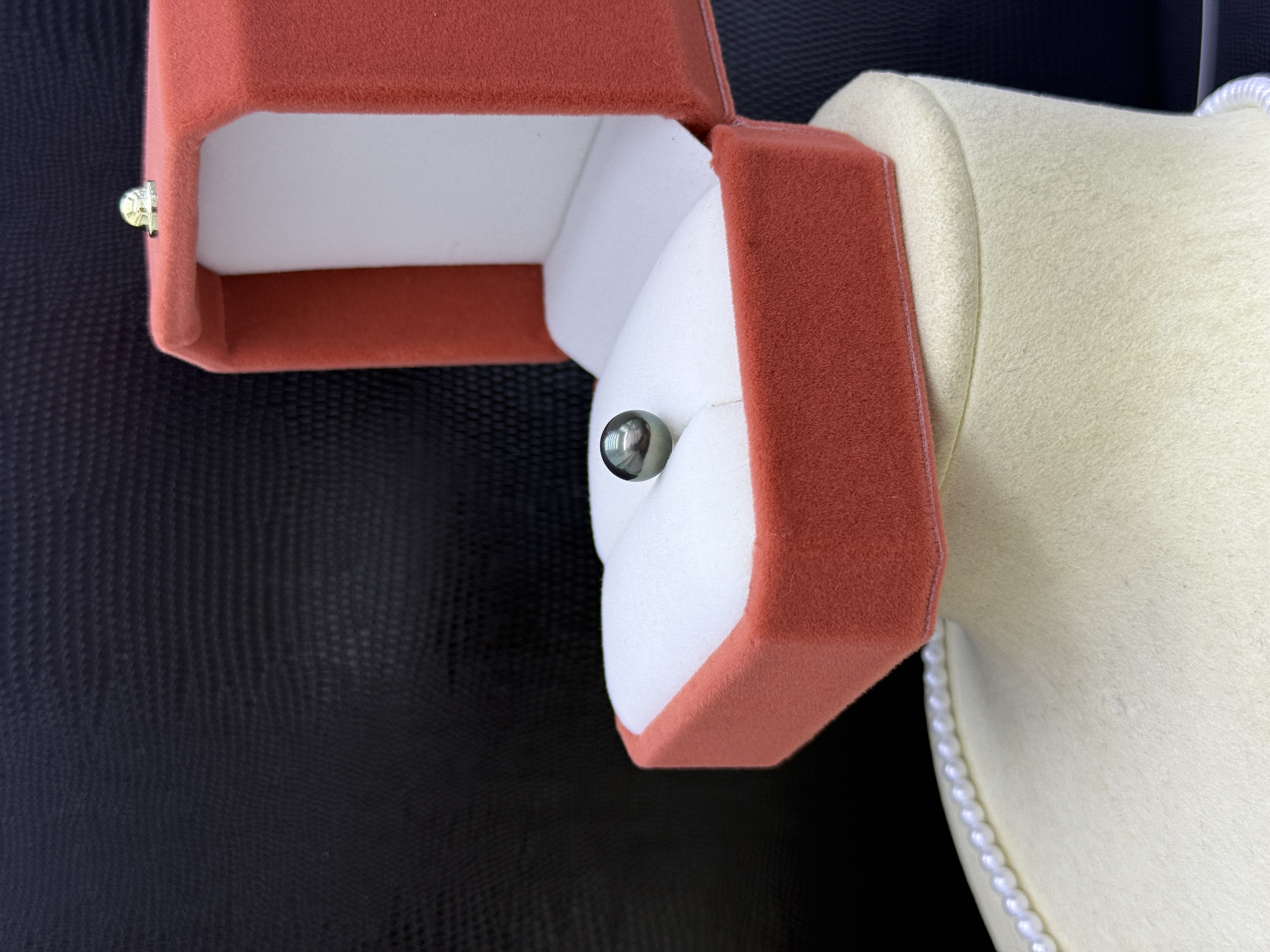 恒耀珠宝9-10 海水大溪地裸珠一粒高级感珍稀珠宝冷淡风黑绿珍珠