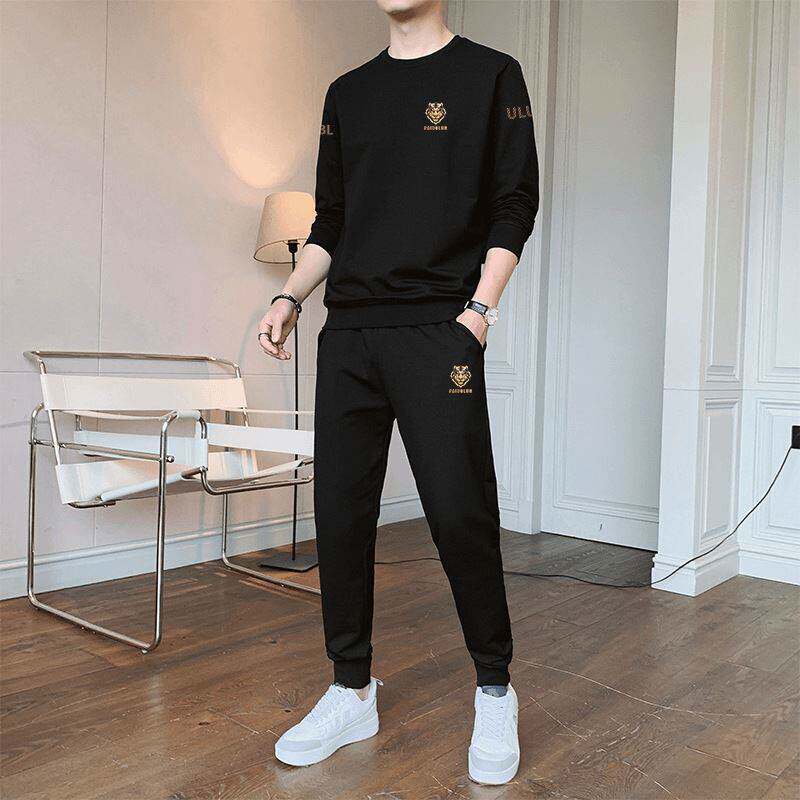 灿宗套装春季运动套装新款潮流时尚帅气长袖卫衣搭配休闲潮牌男