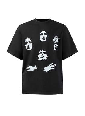 ANYWEAR Queen band皇后乐队280g复古数码直喷印花透气短袖T恤