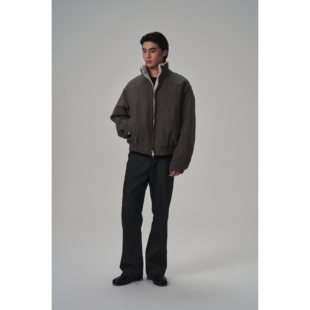 复古宽松直筒baggy休闲裤 裤 软糯仿牛仔弹力工装 ANYWEAR