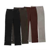 裤 ANYWEAR cleanfit宽松拼接纽扣设计弯刀工装 复古直筒休闲裤 秋季