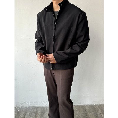 ANYWEAR 凉感结构立体剪裁cleanfit老钱风气质新中式设计夹克外套