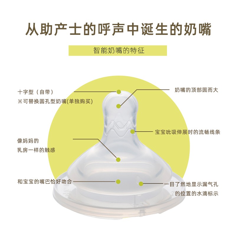 Betta宽口径奶瓶新生婴儿宝宝防呛防胀气软硅胶奶嘴0到6个月以上
