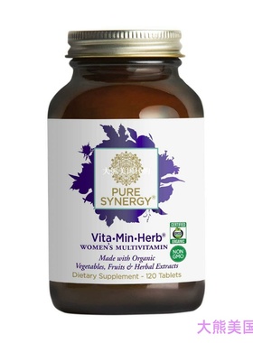 Pure Synergy Vita-Min-Herb, Women's Multivitamin, 120 Tablet