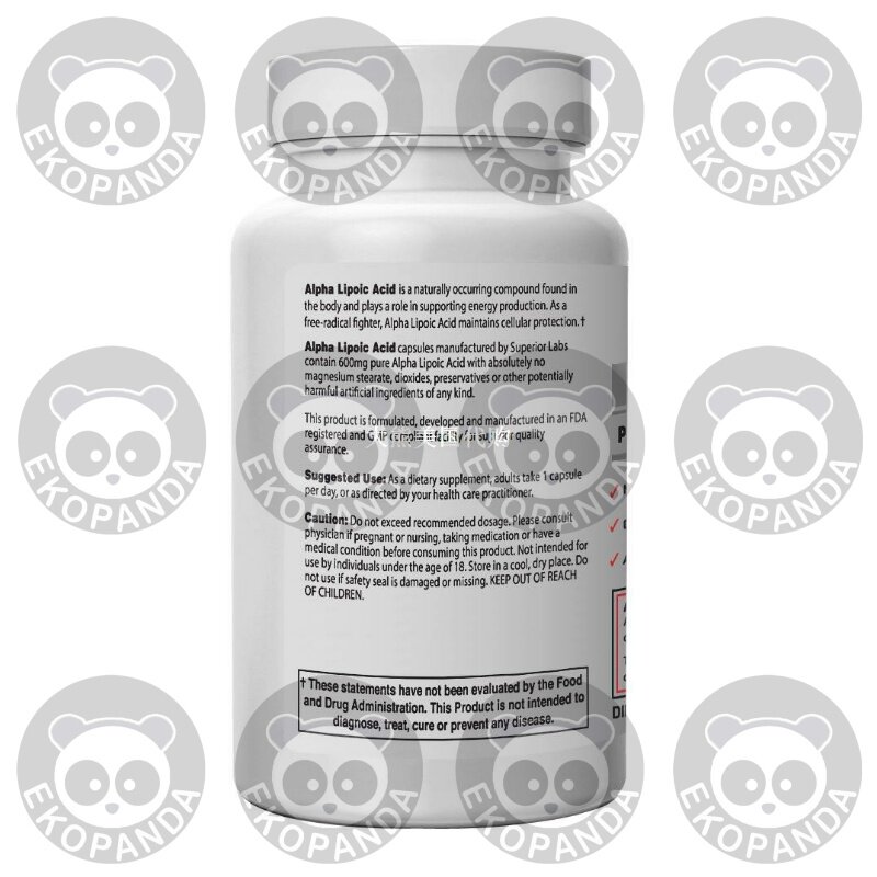 SUPERIOR LABS 알파 리포산 600MG 120캡슐