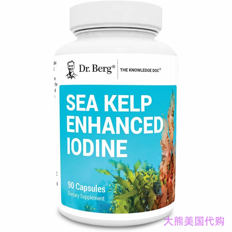 Dr. Berg Sea Kelp Enhanced Iodine, 90 Capsules