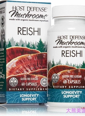 Host Defense Mushrooms Reishi, Longevity Support, 30 capsule