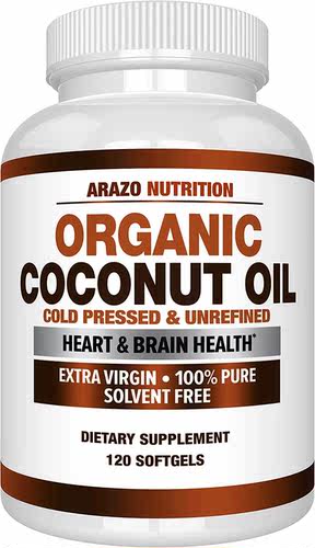 Arazo Nutrition Organic Coconut Oil, Heart & Brain Health