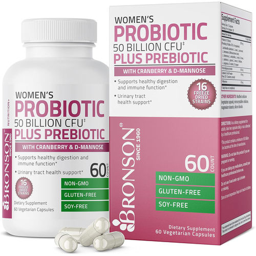 Bronson Women's Probiotic 50 Billion CFU plus Prebiotic