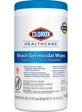 Clorox 35309 Healthcare Bleach Germicidal Wipe (70 Count)