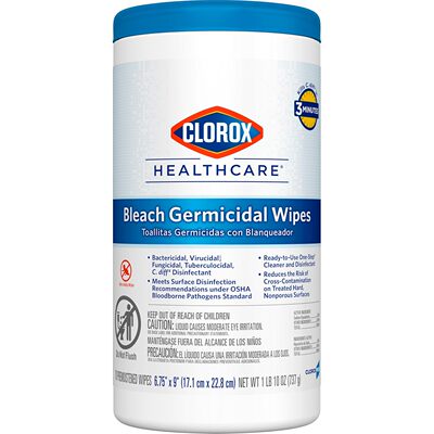 Clorox 35309 Healthcare Bleach Germicidal Wipe (70 Count)
