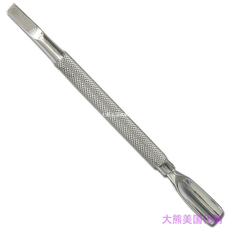 2 In 1 Cuticle Pusher and Nail Cleaner - Stainless Steel