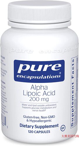Pure Encapsulations Alpha Lipoic Acid 200 mg, 120 Capsules