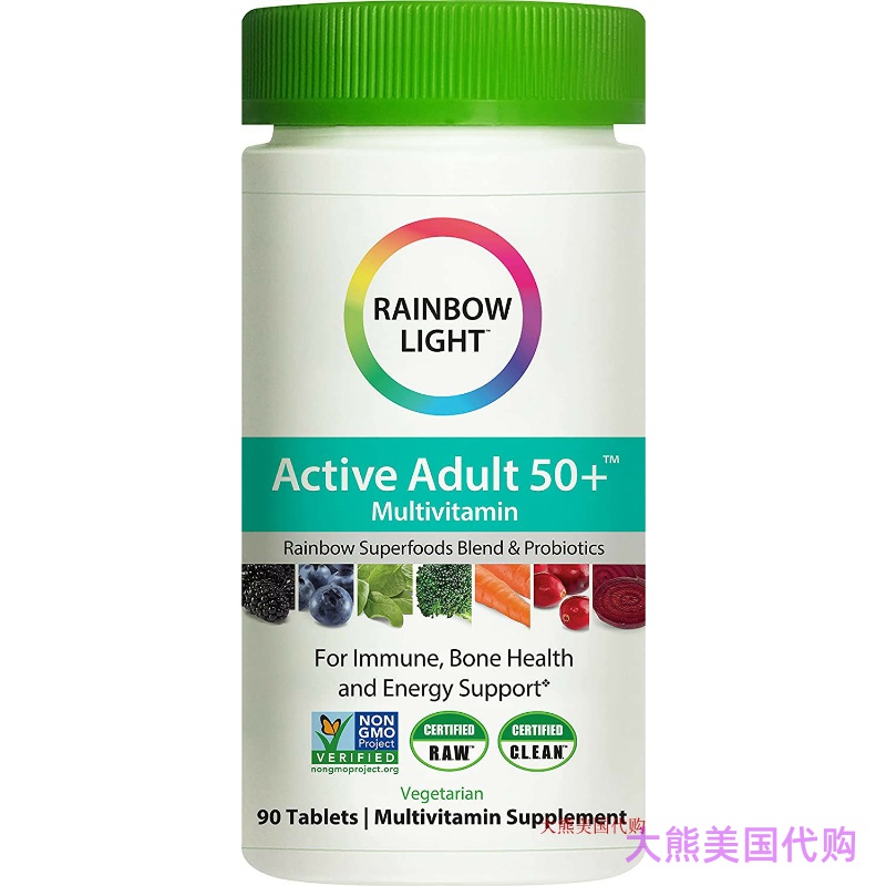 Rainbow Light Active Adult 50+ Multivitamin 中老人多种维生素