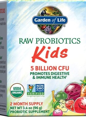 Garden of Life RAW Probiotics Kids, 3.4 oz Powder 儿童益生菌
