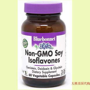 BlueBonnet Non-GMO Soy Isoflavones Supplement, 60 Count