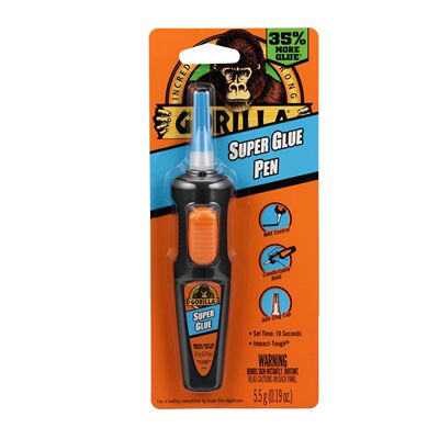 Gorilla Super Glue Pen, Cyanoacrylate Glue, Fast Setting