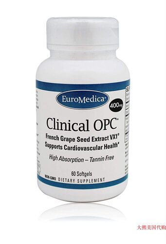 Euromedica Grape Seed Clinical OPC 60 softgels