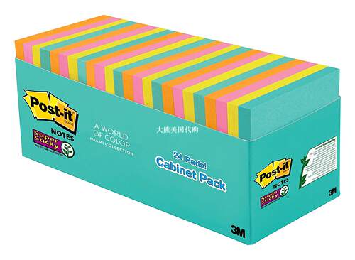 Post-it Super Sticky Notes, 3