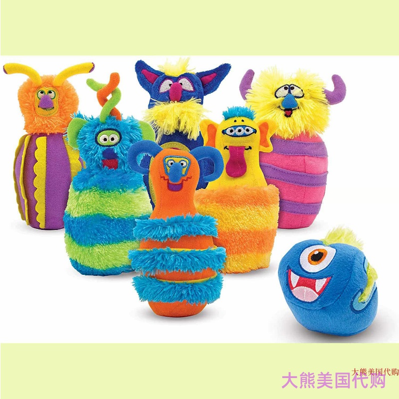 怪兽毛绒公仔保龄球毛绒公仔