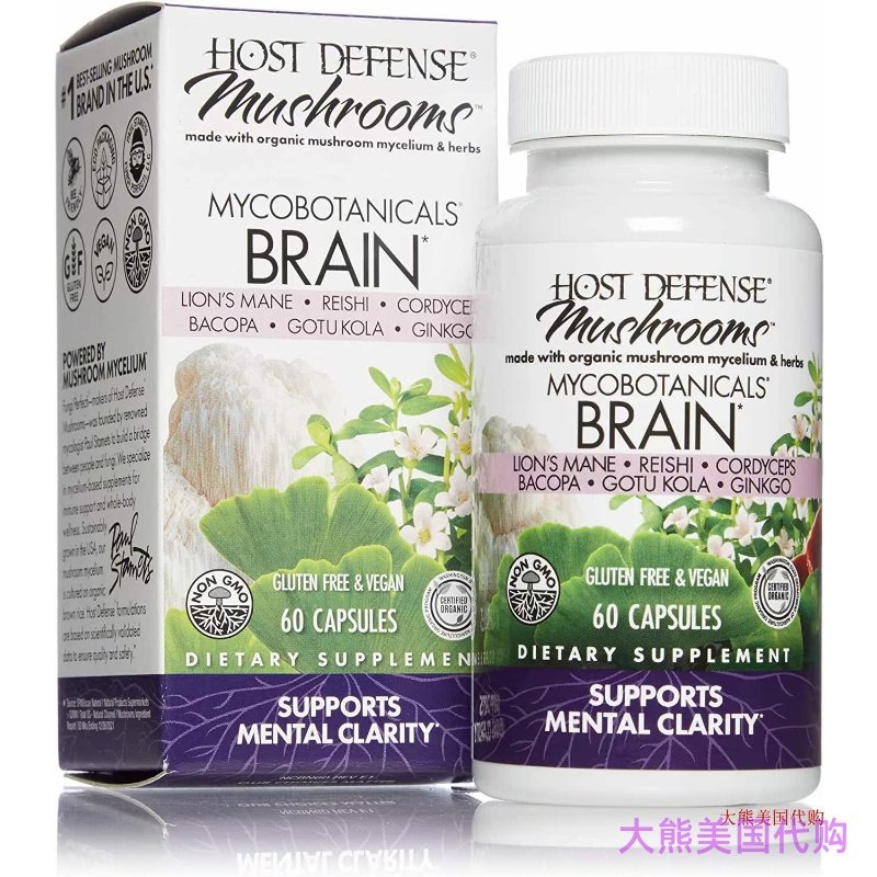 Host Defense MycoBotanicals Brain for Mental Clarity
