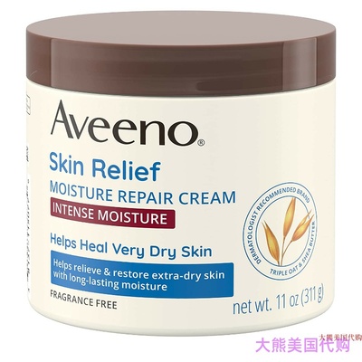 Aveeno Skin Relief Intense Moisture Repair Body Cream, 11 Oz