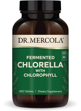 Dr. Mercola Fermented Chlorella with Chlorophyll, 450 Tablet