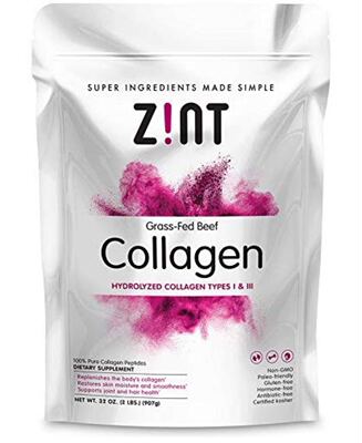 Zint Collagen Peptides Powder: Paleo & Keto Certified, 16 oz