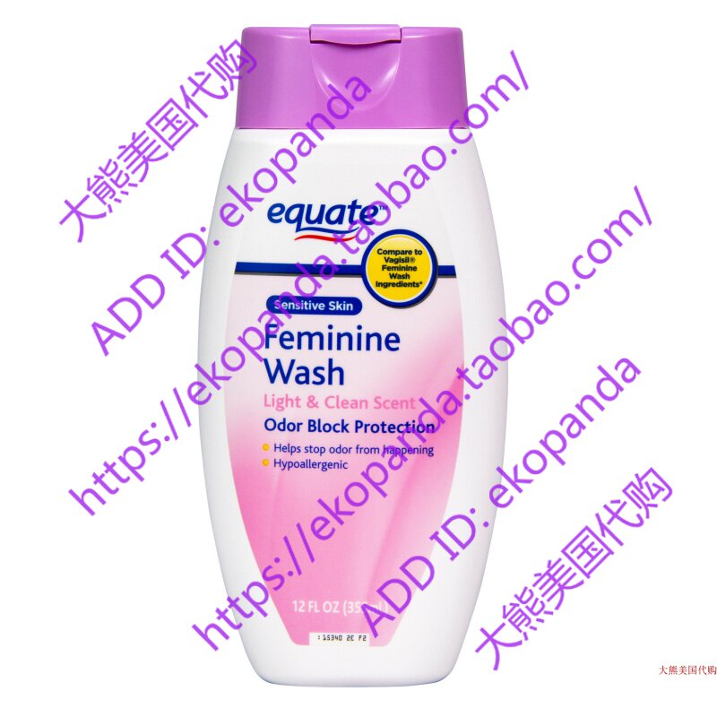 Equate Sensitive Skin Feminine Wash , Light & Clean Scentin the Care cleaners/Sanitary napkins/Paper/Aromatherapy , Shampoo bath/Personal cleanliness , Body Wash , Body Wash  category - from Buy2taobao.com to provide professional Taobao agent buy service