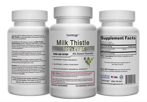 Milk Thistle Extract by Superior Labs - Non Synthetic!