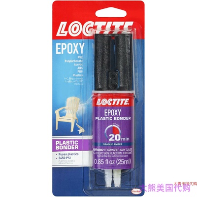 Loctite Epoxy Plastic Bonder 0.85-Fluid Oz Syringe (1363118)