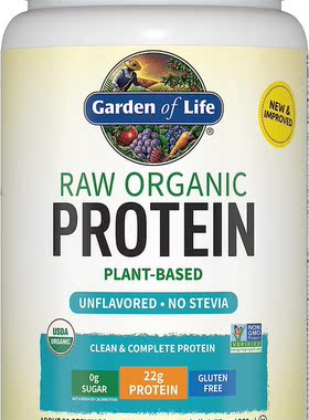 Garden of Life Raw Organic Protein Unflavored Powder, 560 g