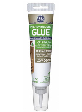 GE Glue Silicone II Clear Non-Paintable, 2.8 oz, GE280